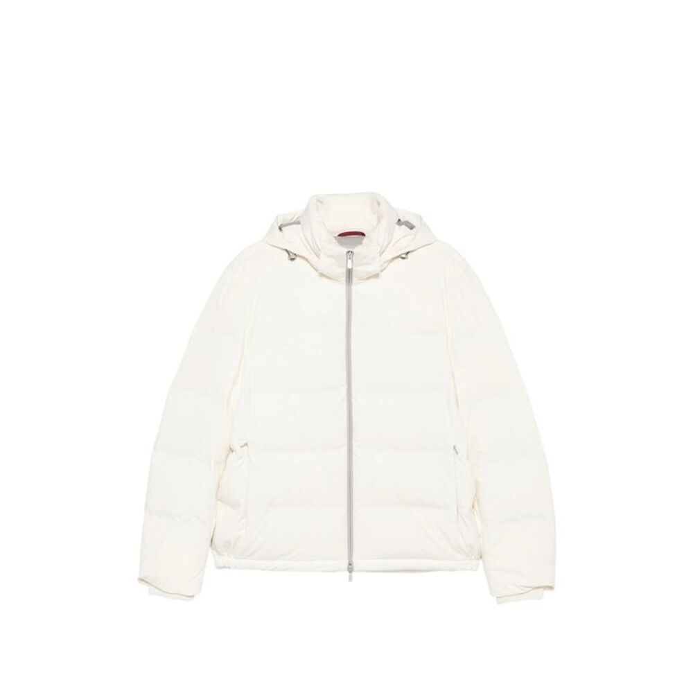 Brunello Cucinelli White Jackets - Puffer Jackets Women